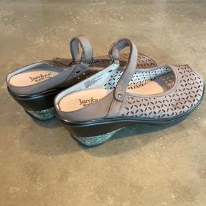 Jambu slip on in leather Taupe